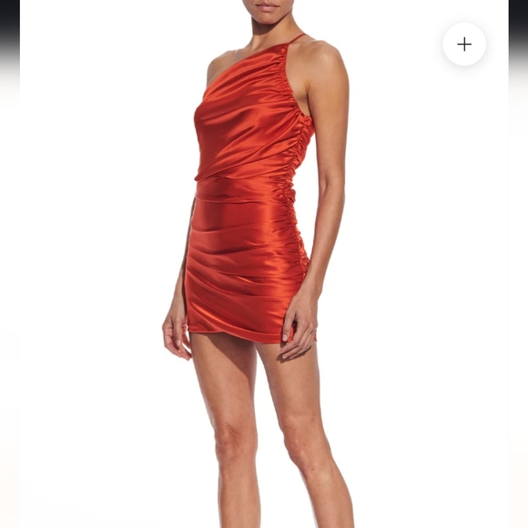 The SEI One Shoulder Ruched Mini Dress - Picture 2 of 11